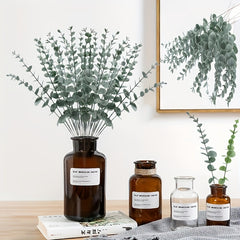 24pcs Artificial Eucalyptus Branches for Room Decoration