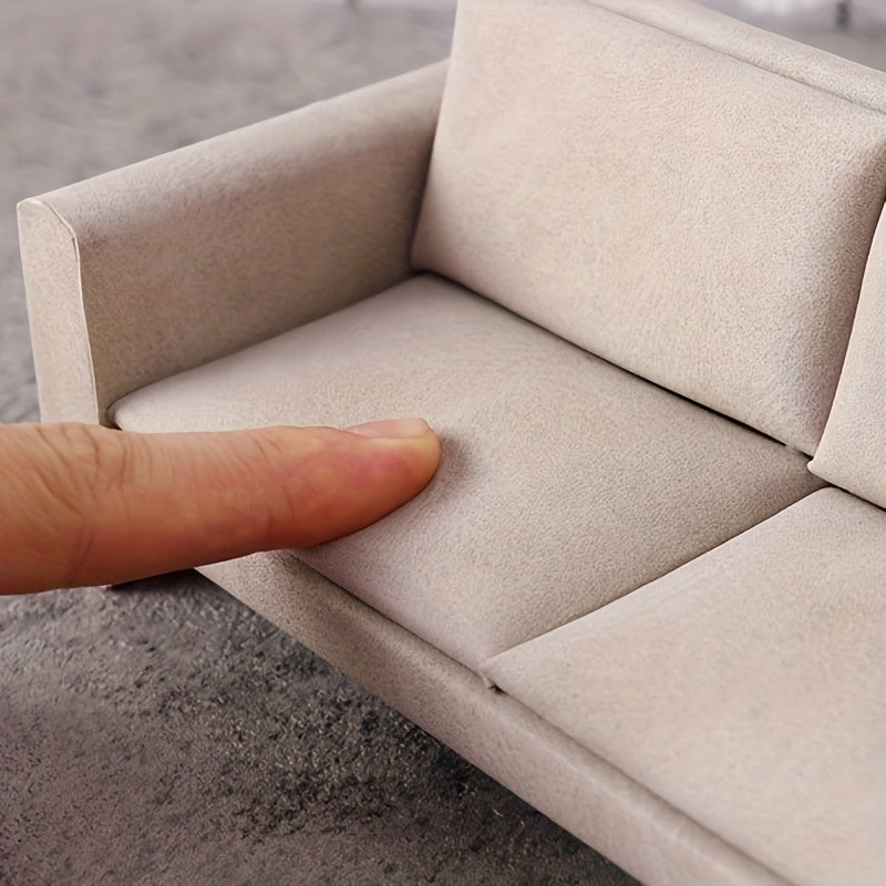 Dollhouse Sofa with Cushion and Blanket DIY Accessory Model