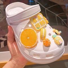 Shoe Accessories Chain Jelly Big Flower Bear DIY Decoration