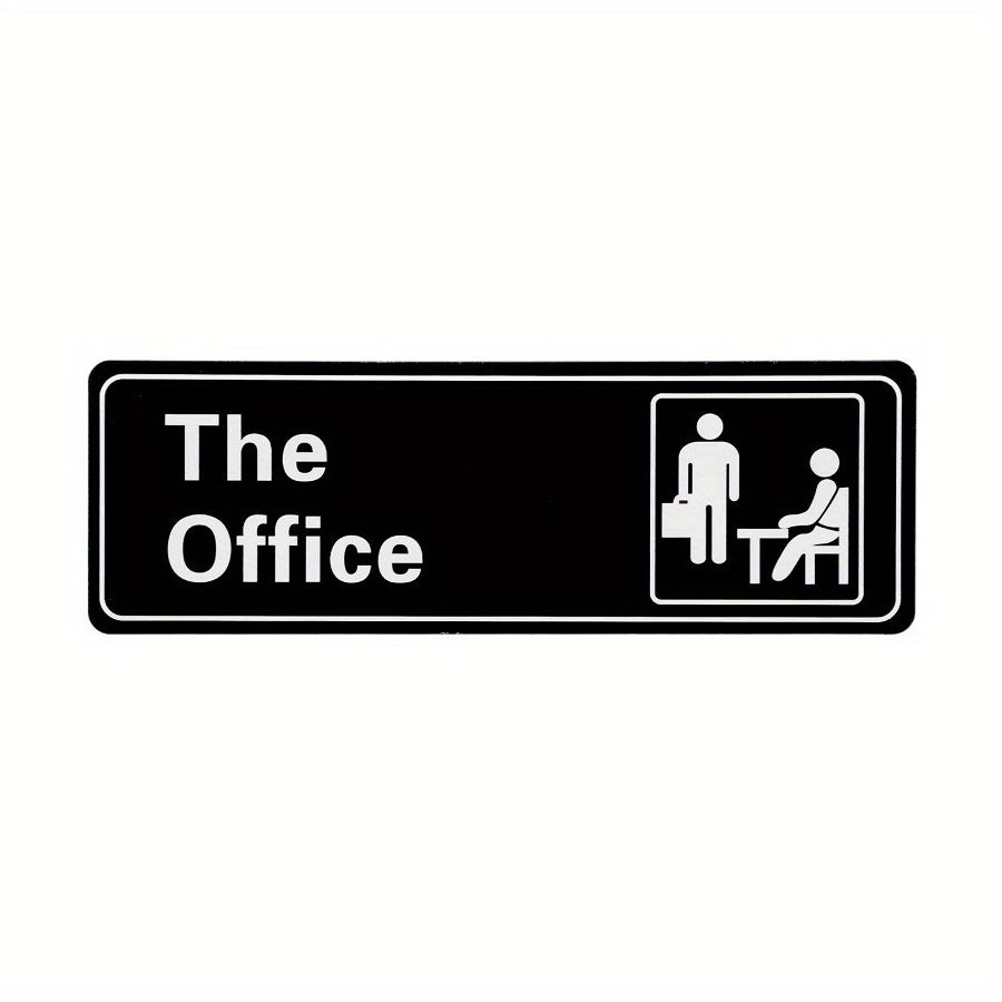 Office Sign Self Adhesive 22.86x7.62cm Acrylic Door/Wall Installation