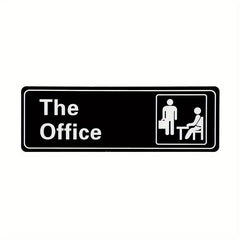 Office Sign Self Adhesive 22.86x7.62cm Acrylic Door/Wall Installation
