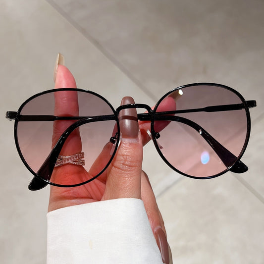 Retro Metal Sunglasses For Summer Beach UV400
