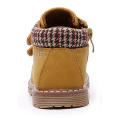 Boys Ankle Boots with Hook & Loop Fasteners for Outdoor Activities