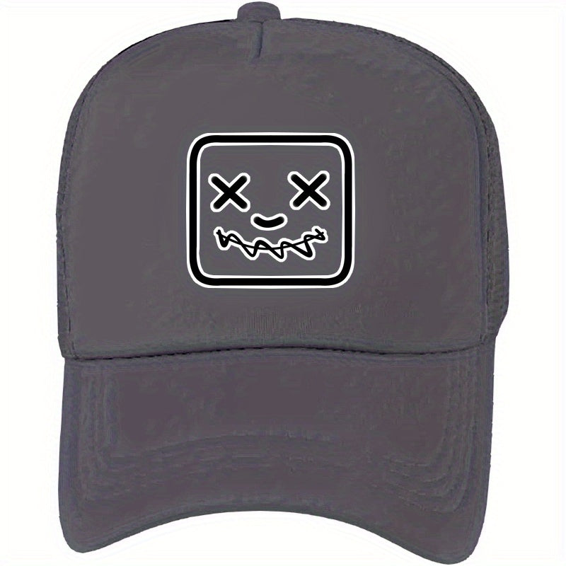 Funny Mesh Trucker Hat Y2K College Baseball Cap