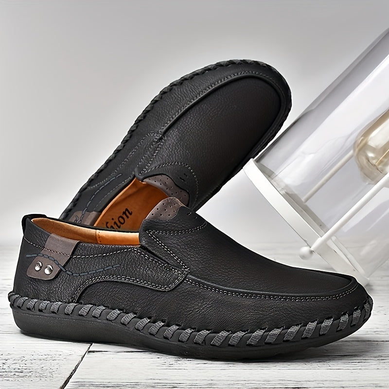 Men's Stitch Non Slip Loafer Shoes Lightweight Wear resistant Driving Shoes