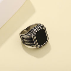 Men's Rhinestone Zinc Alloy Ring