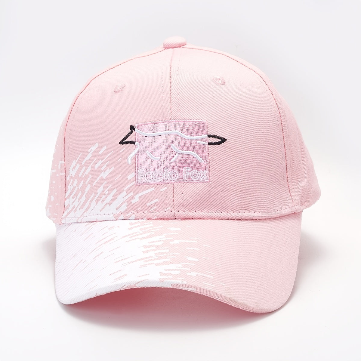 Fox Patch Baseball Cap Solid Embroidery Adjustable Cotton Sun Hat