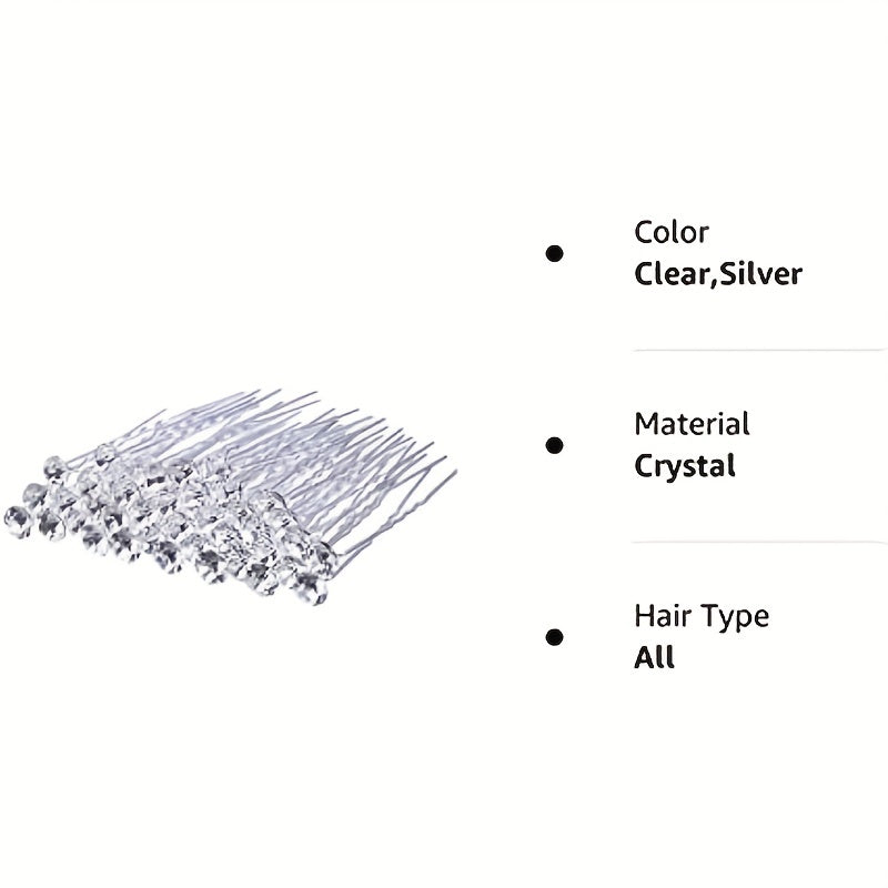Rhinestone Hair Pins Bridal Wedding Hairpin Hair Accessories For Women
