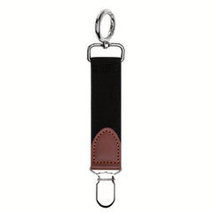 PU Leather Hat Clip Portable Travel Straw Hat Accessory