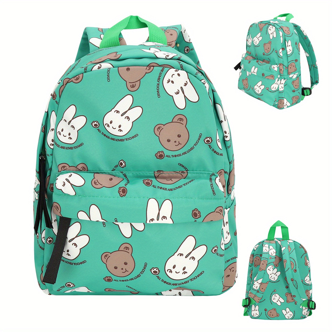 Kids Backpack Cartoon Rabbit Bear School Bag