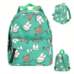 Kids Backpack Cartoon Rabbit Bear School Bag