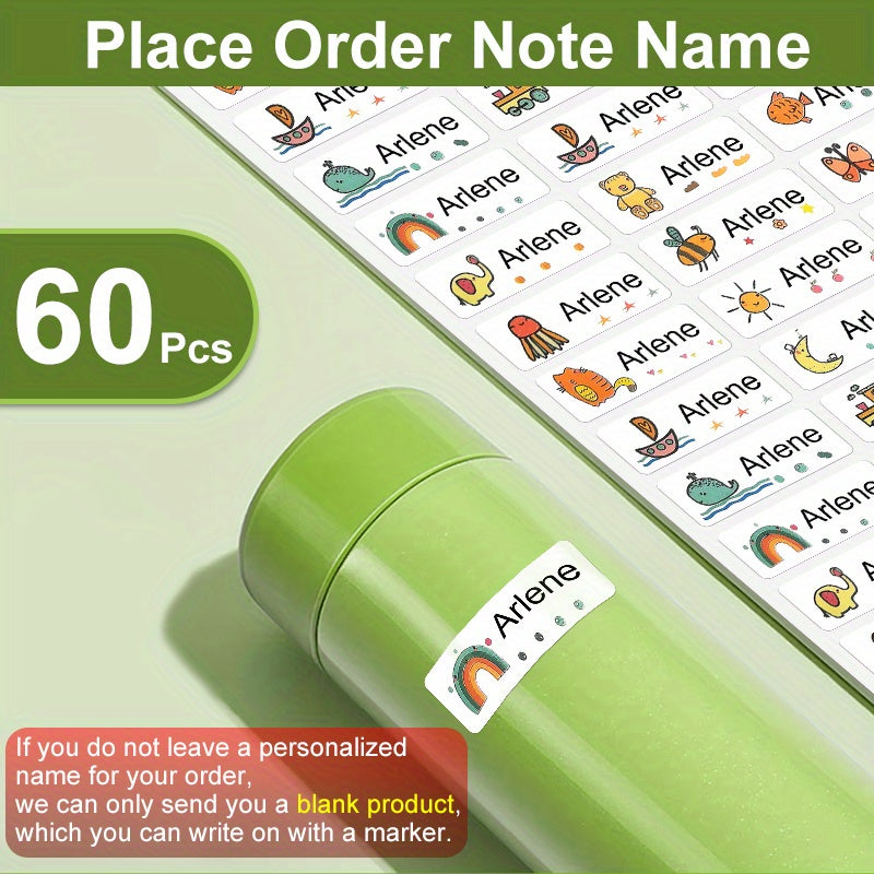 Personalized Waterproof Name Sticker School Label