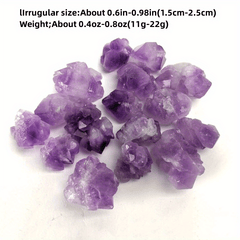 Natural Amethyst Raw Stone Purple Guardian Stone Ornament