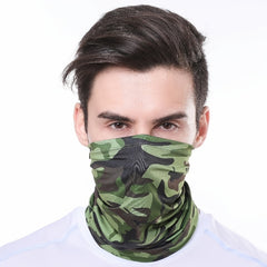 Men's Breathable Face Cover Washable Ice Silk Scarf for Hiking