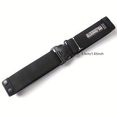 Men's Outdoor Thick Military Training Outerwear Waistband Adjustable Belt