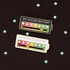 Rotating Rainbow Emotions Enamel Pins Social Mood Tracker Brooch