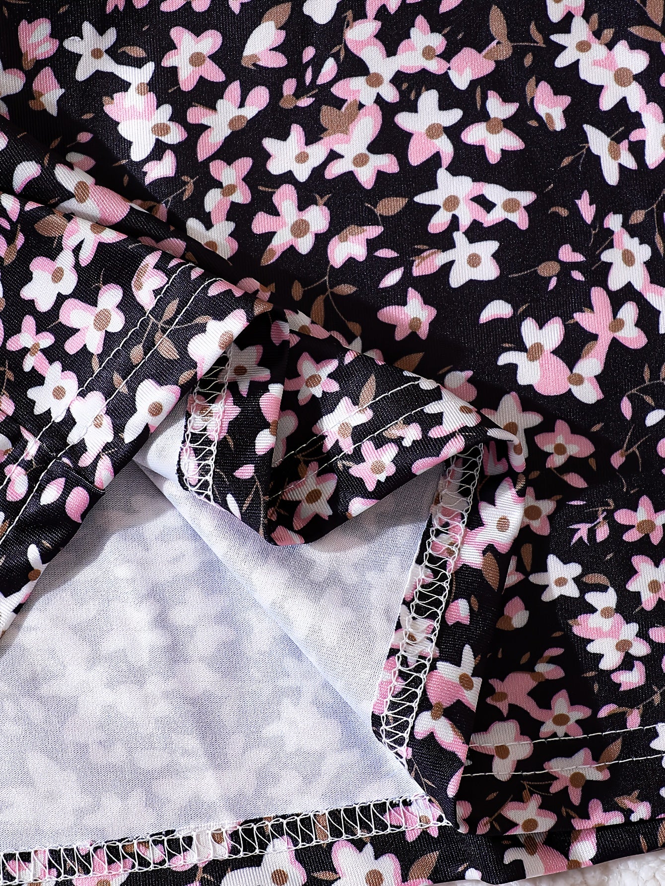Girl's Floral Sundress & Ribbed Cardigan Set for Spring