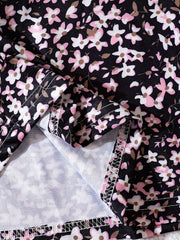 Girl's Floral Sundress & Ribbed Cardigan Set for Spring