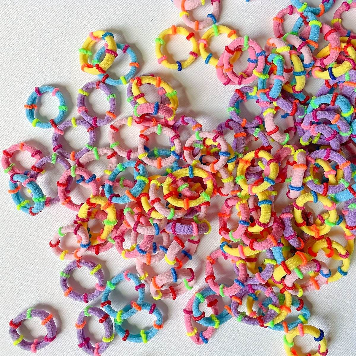 Mixed Ice Cream Hair Ring 50pcs 100pcs Hair Accessory