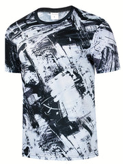 Men's Striped T-Shirt for Summer Outdoor & Casual Evenings