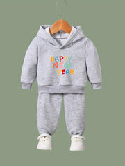 Happy Year 2pcs Girls Sports Outfits Spring Fall Outdoor Gift