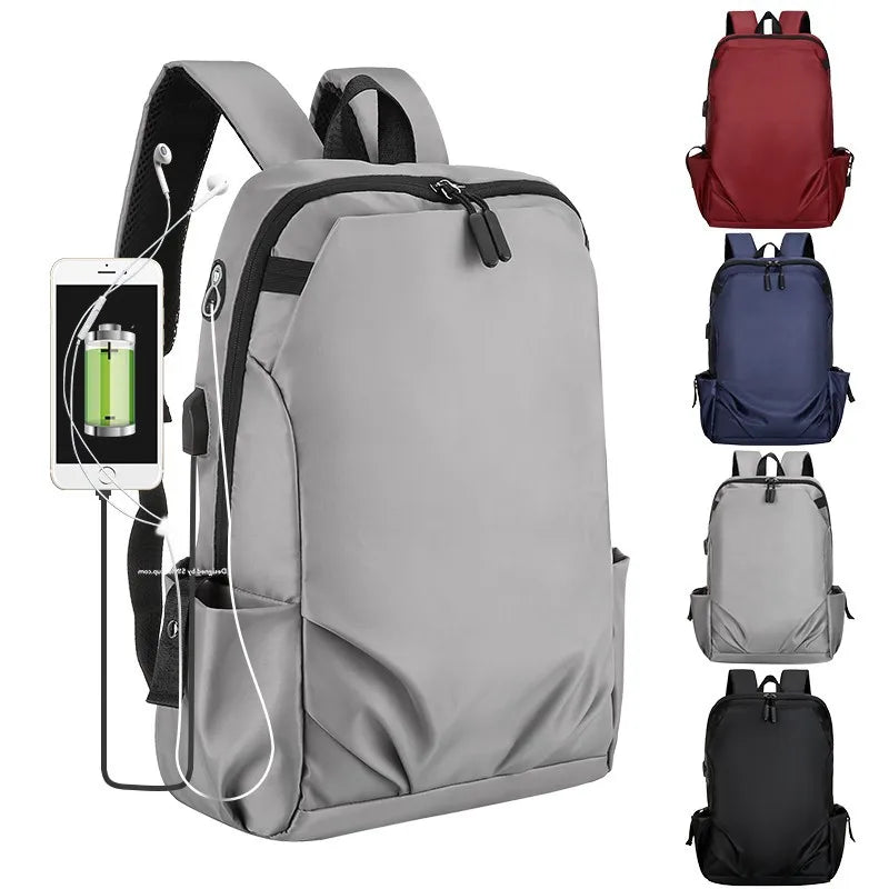 15.6" Waterproof USB Charging Backpack for Laptop Business Travel Rucksack