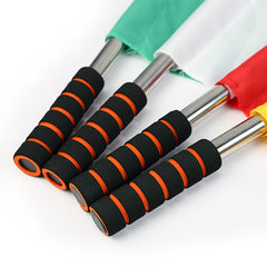 1pc Football Referee Flag Railway Signal Flag Track And Field Referee Supplies