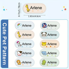 Iron-On Name Stickers x100 | Washable Uniform Labels