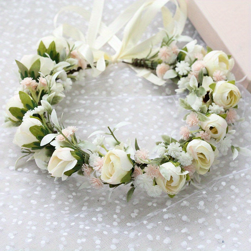 Sweet Wreath Flower Headband Wedding Bridal Garland Girls Women