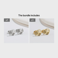 Geometric LoveShape Earrings Retro Accessories Jewelry For Men