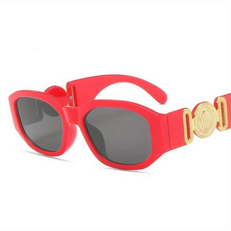 Geometric Frame Sunglasses Gradient Lens Glasses UV400