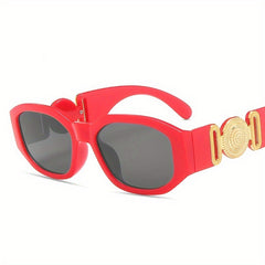 Geometric Frame Sunglasses Gradient Lens Glasses UV400
