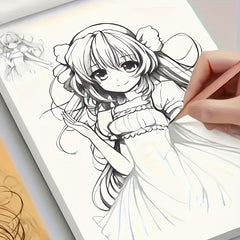 Anime Manga Drawing Book for Beginners - Step by Step Sketching