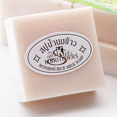 Thai Rice Milk Soap Deep Cleansing Moisturizing Acne Fighting Facial Cleanser