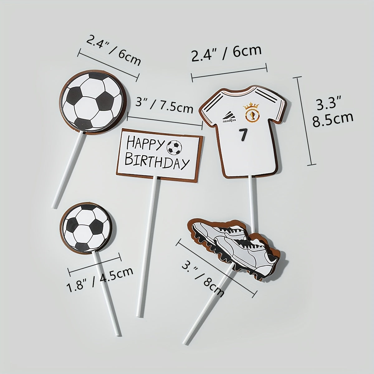 Football Birthday Cake Topper for Kids Bowl Party Decor