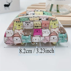 Animal Pattern Small Hair Claw Clip for Women Girls