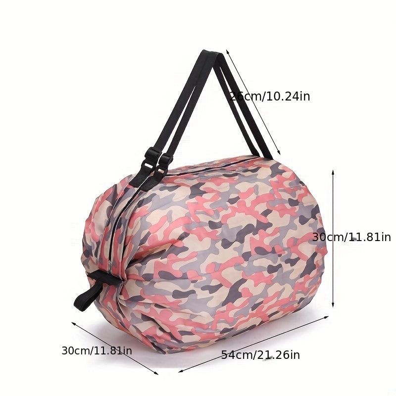 Foldable Camo Luggage Handbag Lightweight Large Capacity