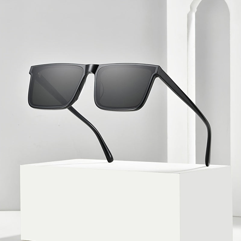 Classic Rectangle Sun Glasses for Men Outdoor Vintage Square Sunglasses