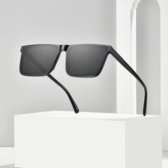 Classic Rectangle Sun Glasses for Men Outdoor Vintage Square Sunglasses