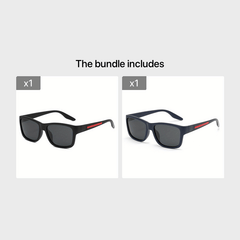 Square Polarized Sunglasses UV400 Protection for Traveling and Driving