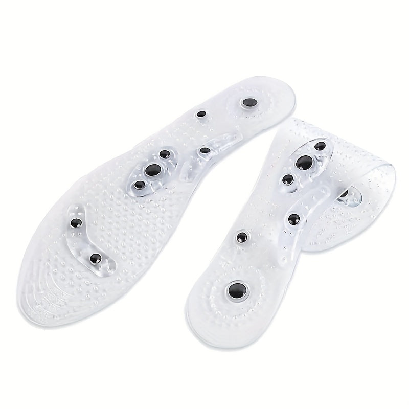 Acupressure Magnetic Massage Insoles Men Women Silicone Foot Massager Shoe Pad