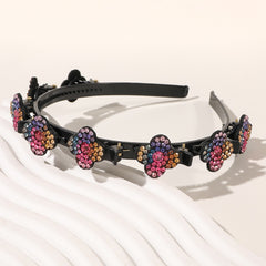 Crystal Stone Braided Hair Clips for Women Girls