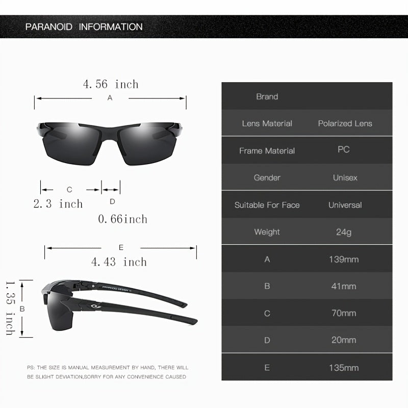 Polarized Square Shades Sunglasses for Sports