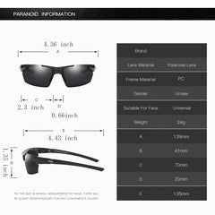 Polarized Square Shades Sunglasses for Sports