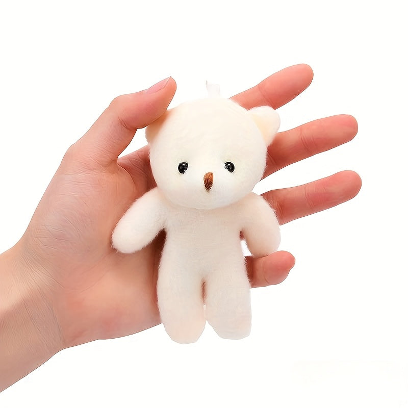 24pcs Bear Plush Toy Keychain Bag Accessory Little Bear Christmas Birthday Gift