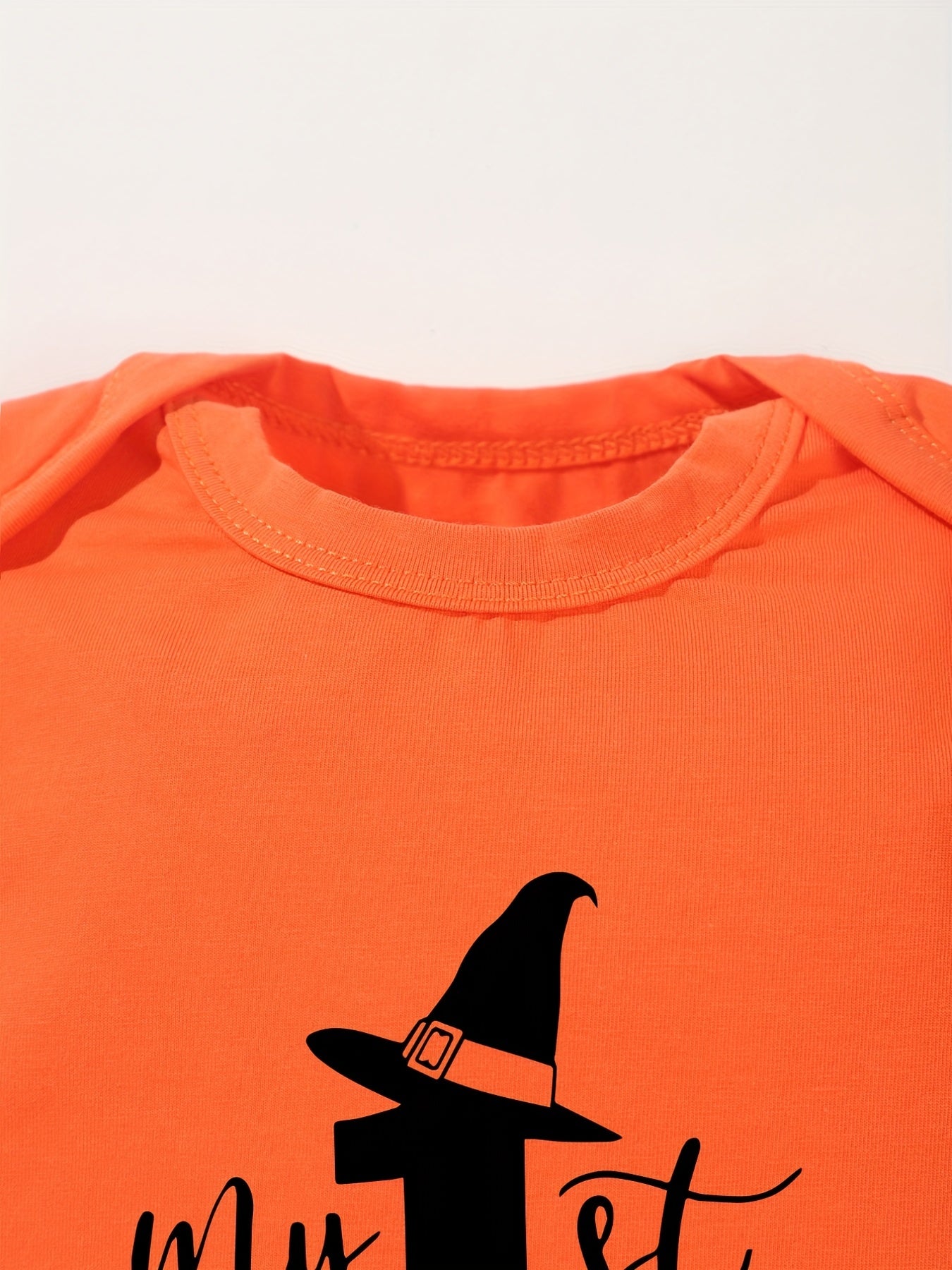 Halloween Baby Onesies First Halloween Letter Print Baby Bodysuits