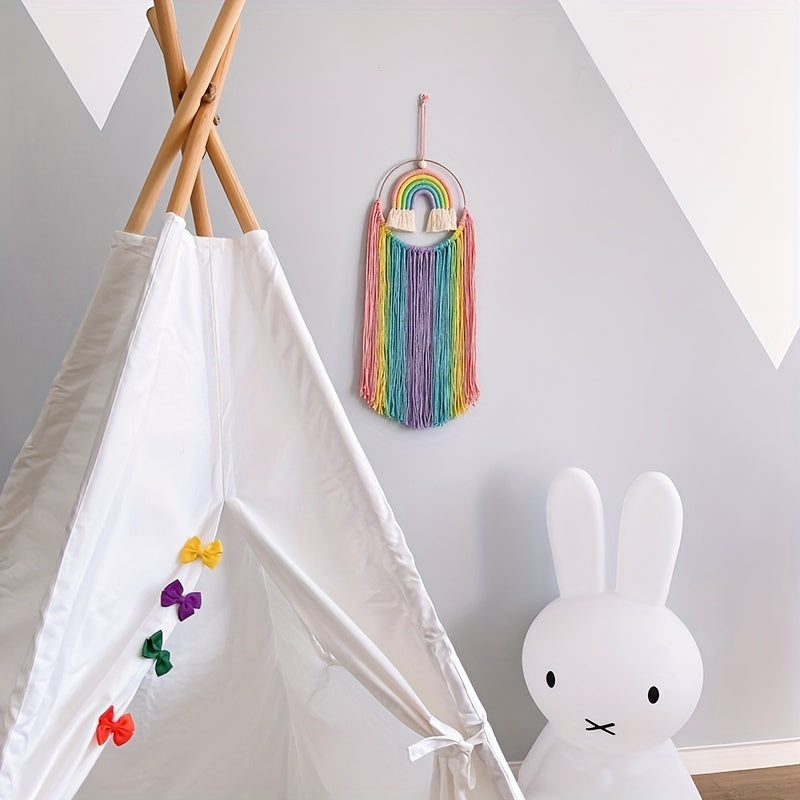 Colorful Tassel Rainbow Wall Hanging Decor