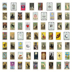 180pcs Tarot Stickers Astrology Decals Waterproof Vinyl Stickers DIY Fortune