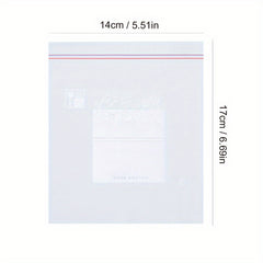 130pcs Double Sealing Food Storage Bags Clear Storage Bag For Snacks Nuts