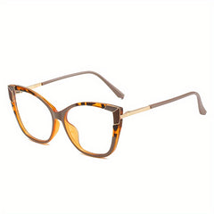 Cat Eye Clear Lens Glasses for Women TR90 Anti Blue Light Glasses
